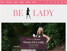 Tablet Screenshot of bealady.com